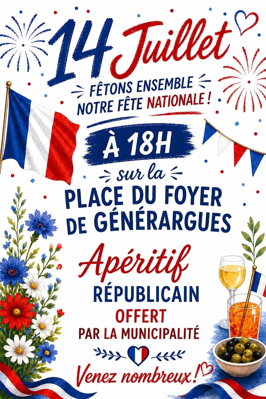 Invitation à l’apéritif républicain du 14 juillet